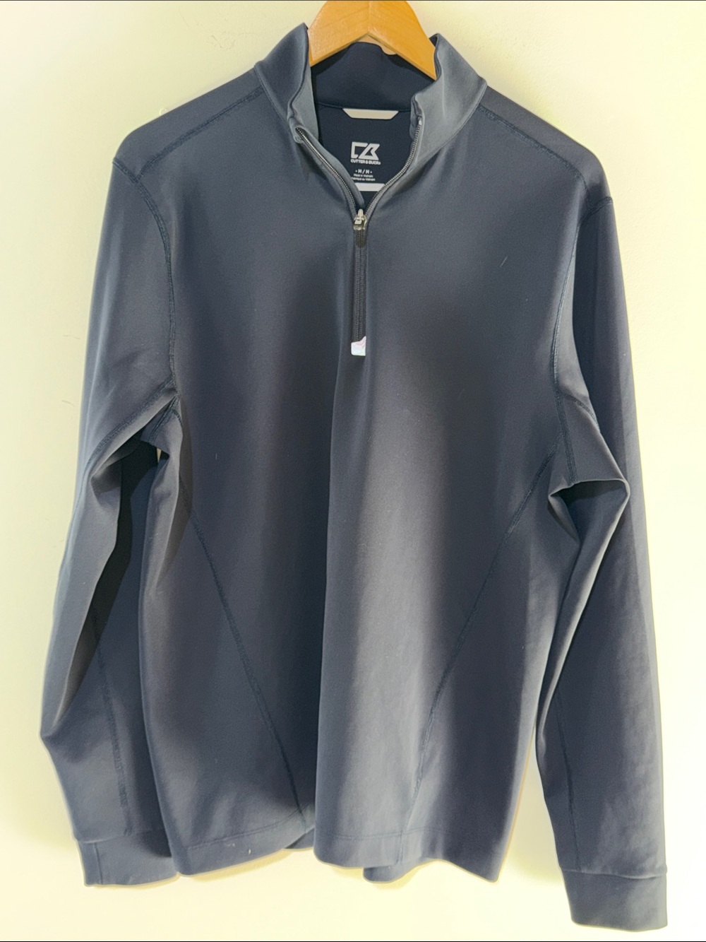 Cutter & Buck Men's Quarter-Zip Performance Pullover Jacket - Navy medium NWOT